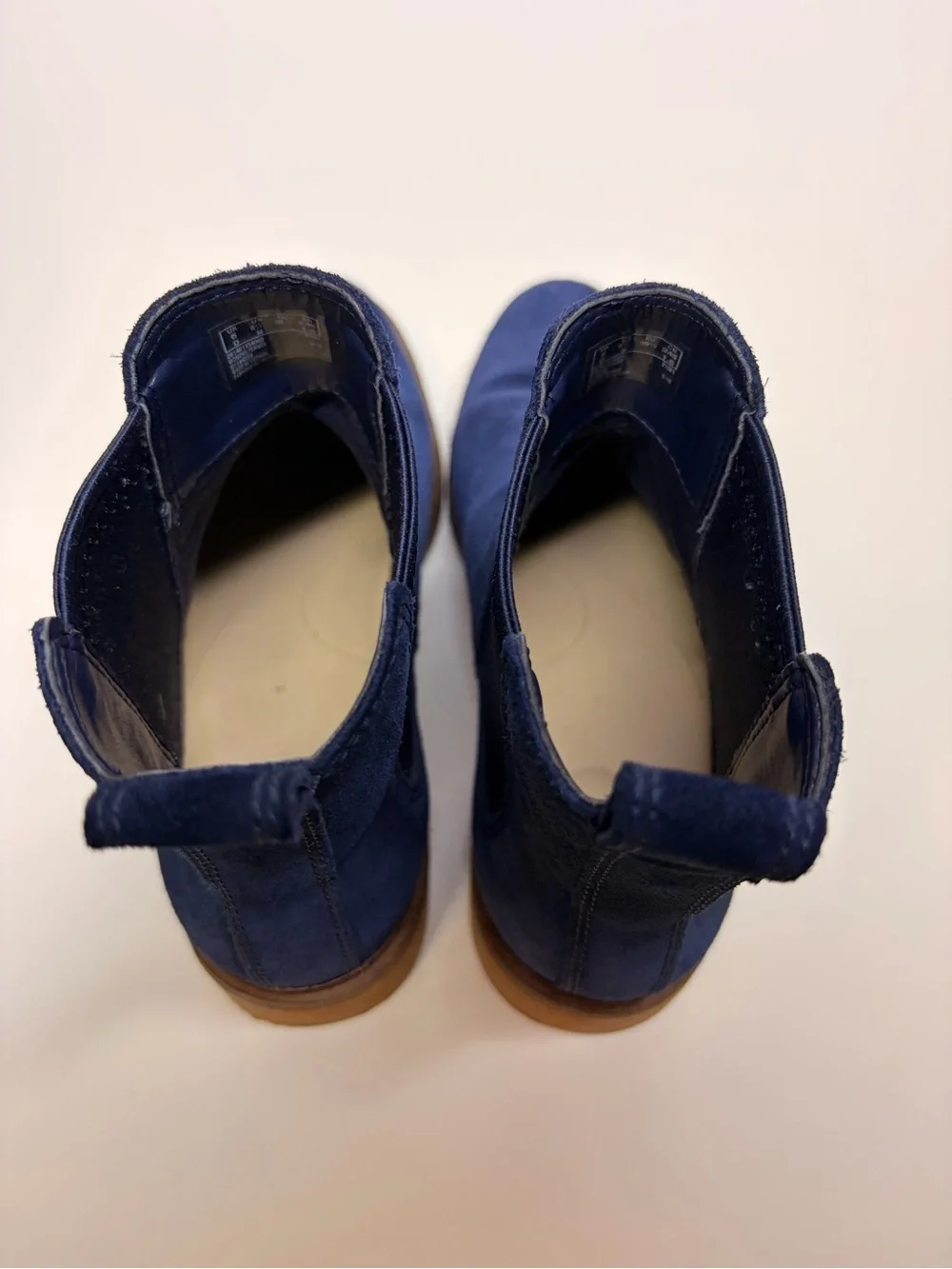 Clarks Clarkdale Arlo Chelsea Boots Women 8.5 M Navy Suede Leather 26145115